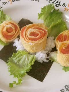 バラが咲いた♬手まきごはん-レシピのメイン写真