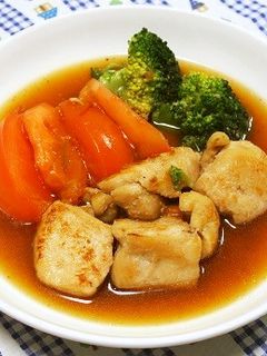 トマトと鶏むね肉のやわらか塩麹煮-レシピのメイン写真