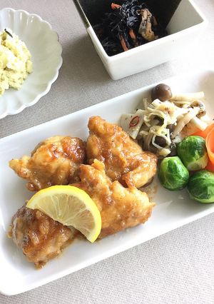 鶏肉のレモン味噌バター。-レシピのメイン写真