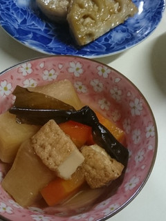 保温鍋を使って厚揚げ大根-レシピのメイン写真