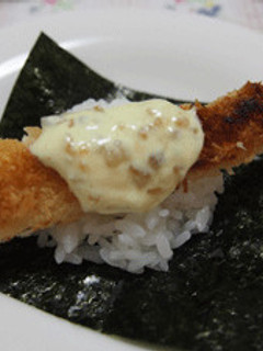 エビフライ手巻きごはん-レシピのメイン写真