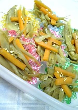 ☆お弁当に簡単☆冷凍きんぴらごぼう-レシピのメイン写真