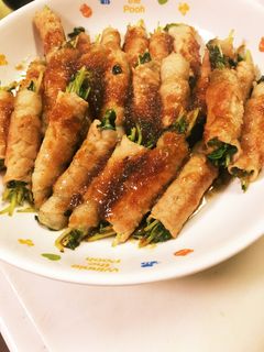 ☆豆苗の豚肉巻き☆-レシピのメイン写真