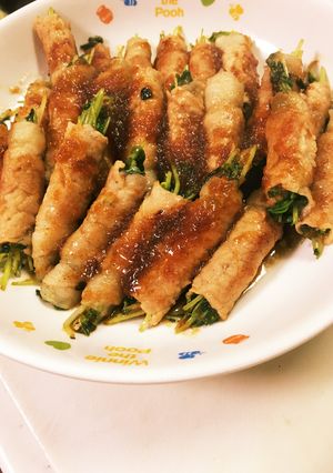 ☆豆苗の豚肉巻き☆-レシピのメイン写真