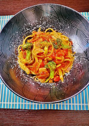 ホットナポリタン-レシピのメイン写真