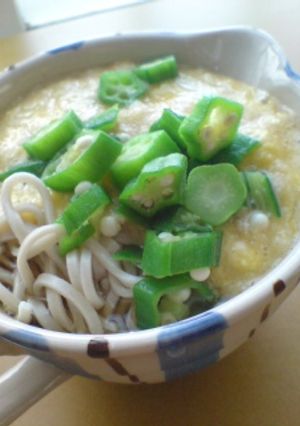 ねばねばさっぱり♪オクラとろろ蕎麦-レシピのメイン写真