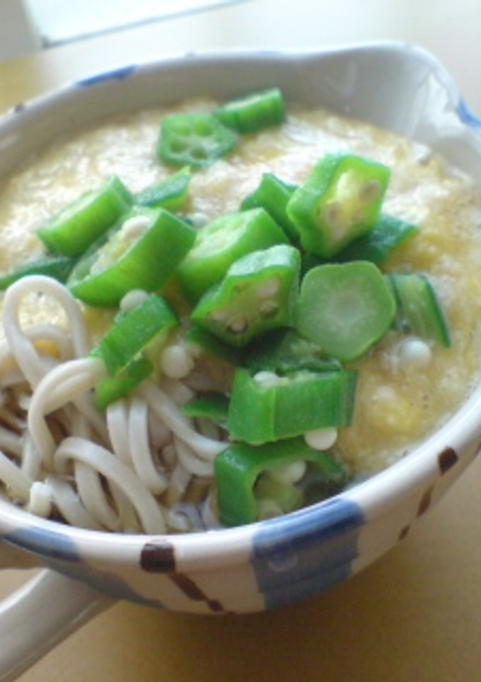 ねばねばさっぱり♪オクラとろろ蕎麦-レシピのメイン写真