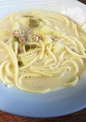 リメイク☆シチューでクリームパスタ♡-レシピのメイン写真