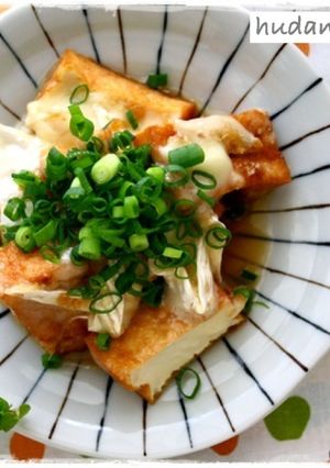 レンジで3分！厚揚げのチーズ生姜蒸し-レシピのメイン写真
