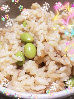 枝豆とシーチキンの炊き込みご飯-レシピのメイン写真