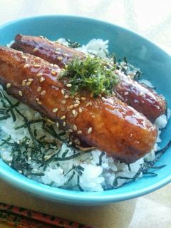 いわしのかば焼きどんぶり【柏市学校給食】-レシピのメイン写真