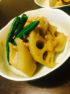 レンコンと鶏胸肉の味噌煮-レシピのメイン写真
