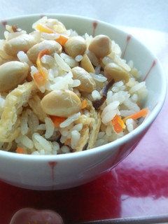 大豆ご飯【柏市学校給食】-レシピのメイン写真