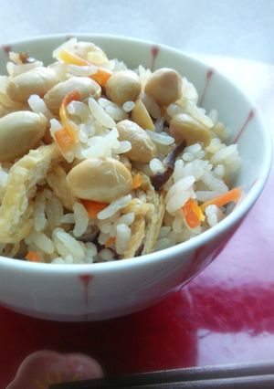 大豆ご飯【柏市学校給食】-レシピのメイン写真