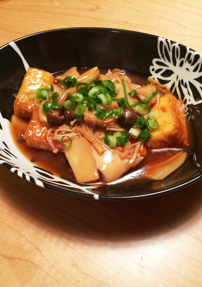 厚揚げときのこのしょうが煮-レシピのメイン写真