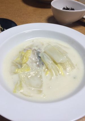 タラと白菜のスキムミルク煮-レシピのメイン写真