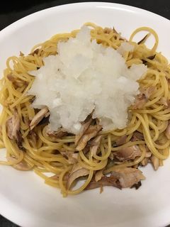 さっぱり塩鯖ポン酢パスタ-レシピのメイン写真