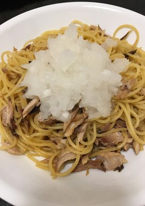 さっぱり塩鯖ポン酢パスタ-レシピのメイン写真