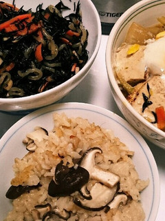 ひじき煮、カレイ煮、小松菜の胡麻和えなど-レシピのメイン写真