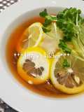めんつゆde広島レモンおろし蕎麦♬