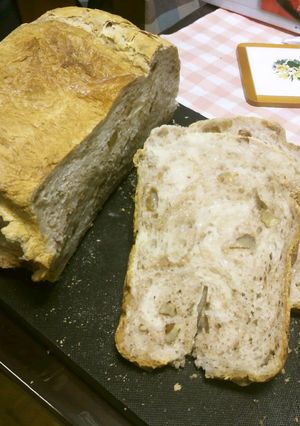 GOPANでココアくるみ入りお米食パン-レシピのメイン写真