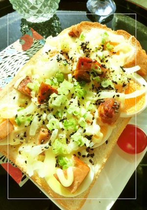 茹で卵×焼き豚のトースト-レシピのメイン写真