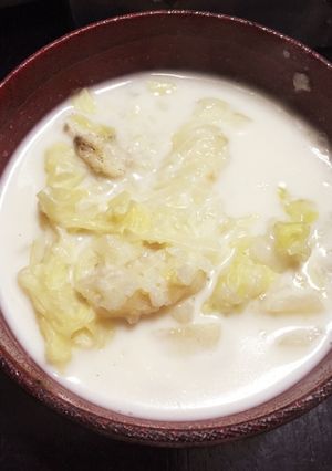 【超簡単】粒粒じゃがポタ〔キャベツ餅入〕-レシピのメイン写真