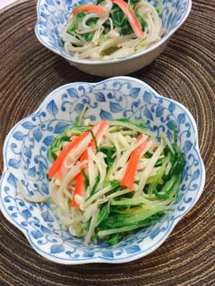 めちゃうま時短❤えのきと水菜のおひたし❤-レシピのメイン写真