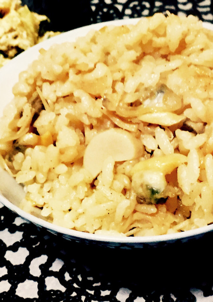 あさりと帆立のバター醤油炊き込みご飯-レシピのメイン写真