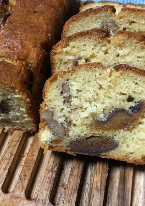 米油と米粉&おからの干し柿パウンドケーキ-レシピのメイン写真