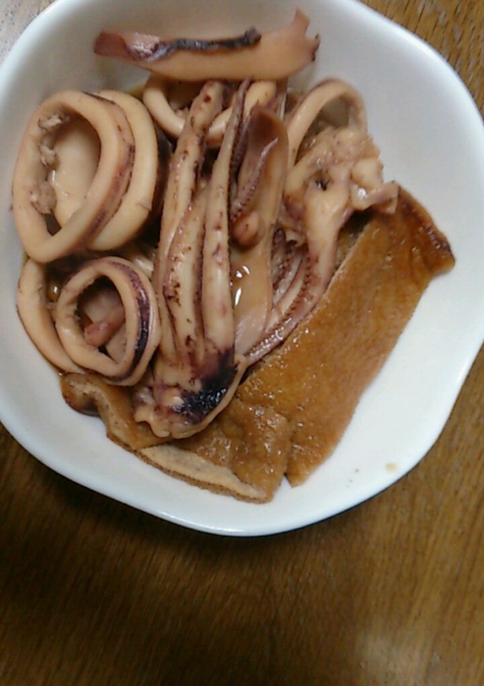 イカと油揚げの煮物-レシピのメイン写真