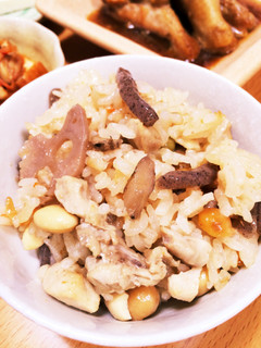 簡単★鶏肉と豆の炊き込みごはん-レシピのメイン写真