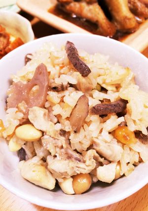 簡単★鶏肉と豆の炊き込みごはん-レシピのメイン写真