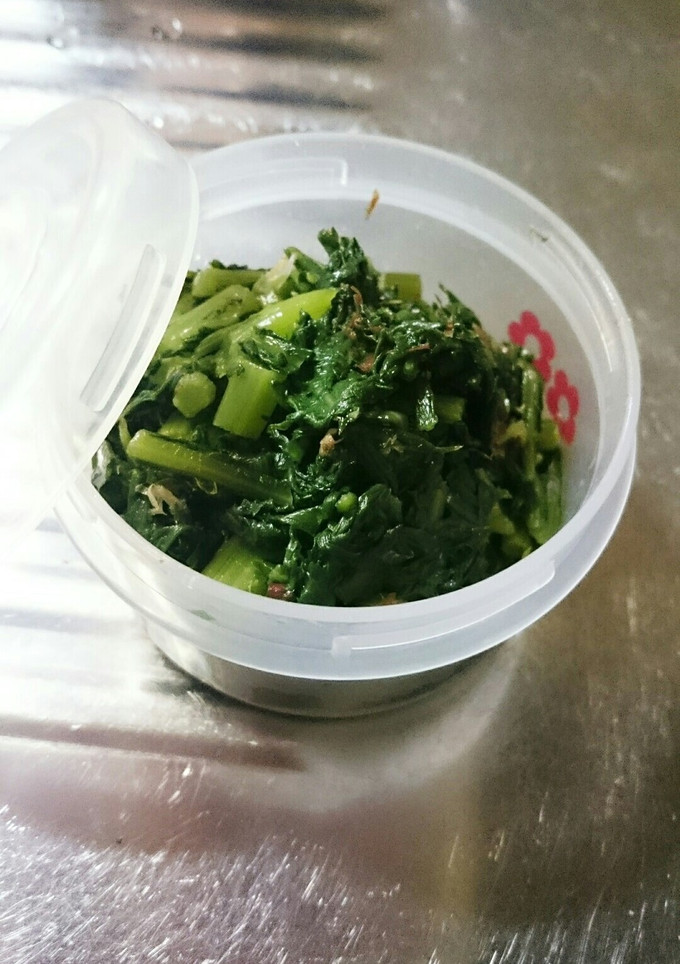 春菊と鰹節の胡麻油炒め-レシピのメイン写真