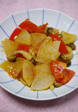 簡単！大根のトマカラ炒め-レシピのメイン写真