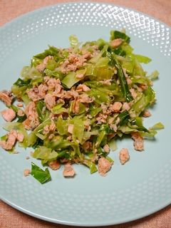 レンジで簡単!鮭キャベツ(ガラムマサラ)-レシピのメイン写真