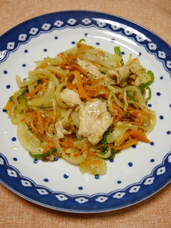 簡単!肉野菜炒め(ガラムマサラ風味)-レシピのメイン写真