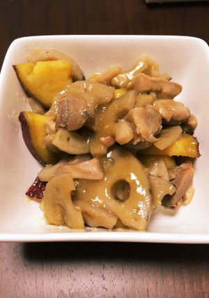♧さつまいもと鶏肉の甘辛煮♧-レシピのメイン写真