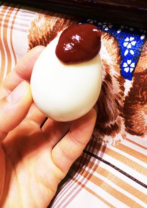 意外とあう！ゆで卵にケチャップ♪-レシピのメイン写真