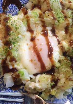 ダイエット中！小麦粉を使わないお好み焼き-レシピのメイン写真