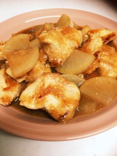すき焼きの残り汁でガリバタ鳥大根-レシピのメイン写真