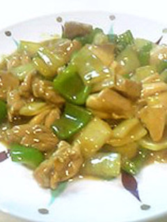 鶏肉とピーマンの和風カレーあんかけ-レシピのメイン写真