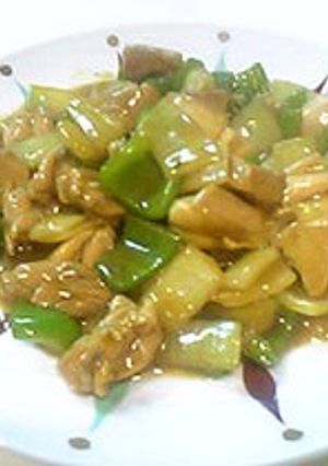 鶏肉とピーマンの和風カレーあんかけ-レシピのメイン写真