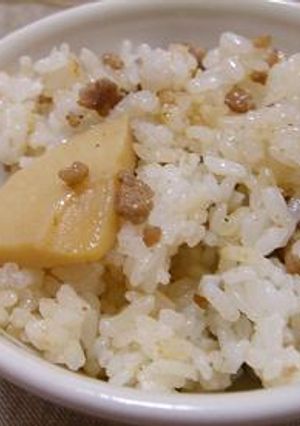 たけのこの肉味噌ご飯-レシピのメイン写真
