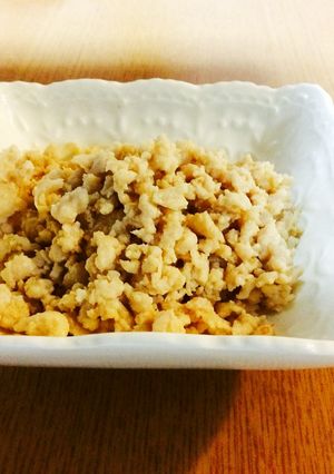 すき焼きのたれで ！ノンオイル鶏そぼろ-レシピのメイン写真