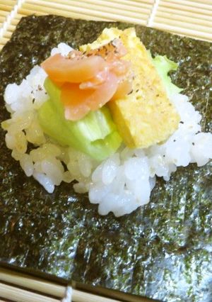 スモークサーモンで♪手巻きごはん-レシピのメイン写真