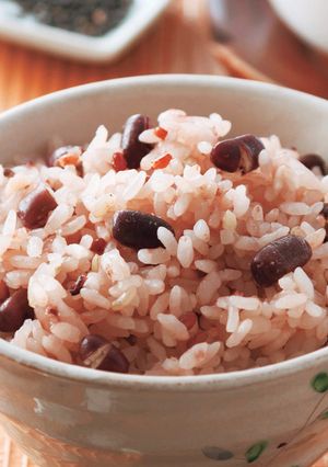 ほんのり桜色♪かんたん小豆ごはん-レシピのメイン写真