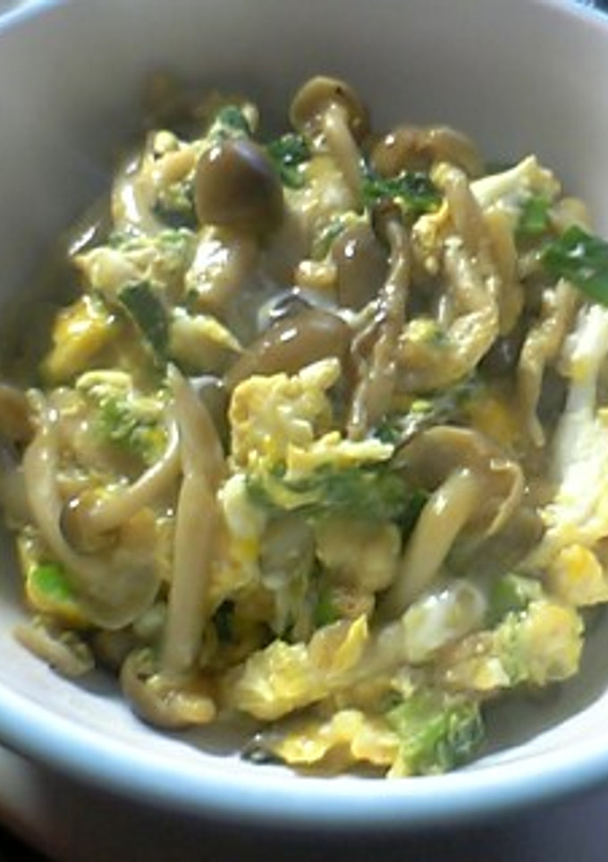 しめじと揚げ玉のきのこ丼-レシピのメイン写真