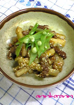 簡単おいしい『牛カルビと牛蒡のピリ辛』-レシピのメイン写真