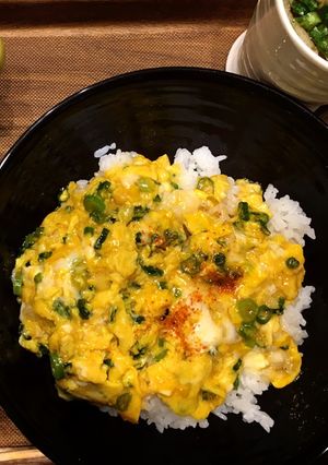 お父さんお母さんありがとう！ねぎ玉子丼！-レシピのメイン写真